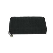 Pre-owned Canvas wallets Bvlgari Vintage , Black , Dames