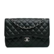 Pre-owned Leather shoulder-bags Chanel Vintage , Black , Dames