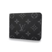 Pre-owned Fabric wallets Louis Vuitton Vintage , Black , Heren