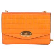 Pre-owned Leather shoulder-bags Mulberry Pre-owned , Orange , Dames