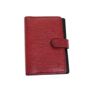 Pre-owned Leather home-office Louis Vuitton Vintage , Red , Dames