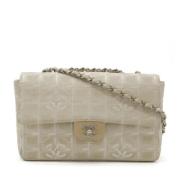 Pre-owned Leather chanel-bags Chanel Vintage , Beige , Dames