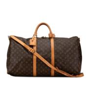 Pre-owned Canvas handbags Louis Vuitton Vintage , Brown , Dames