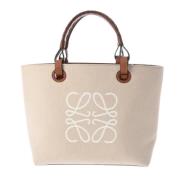 Pre-owned Fabric handbags Loewe Pre-owned , Beige , Dames