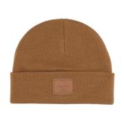 Platte Rubber Heren Beanie Hoed Herschel , Brown , Unisex