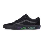 Zwarte Low-Top Sneaker met Iconische Strepen Vans , Black , Heren