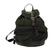 Pre-owned Nylon backpacks Prada Vintage , Green , Dames