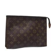 Pre-owned Canvas pouches Louis Vuitton Vintage , Brown , Dames