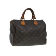 Pre-owned Canvas handbags Louis Vuitton Vintage , Brown , Dames