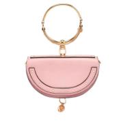 Pre-owned Leather crossbody-bags Chloé Pre-owned , Pink , Dames