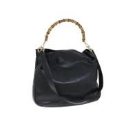 Pre-owned Leather gucci-bags Gucci Vintage , Black , Dames