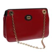 Pre-owned Leather gucci-bags Gucci Vintage , Red , Dames