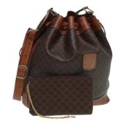 Pre-owned Leather celine-bags Celine Vintage , Brown , Dames