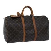 Pre-owned Canvas louis-vuitton-bags Louis Vuitton Vintage , Brown , Da...