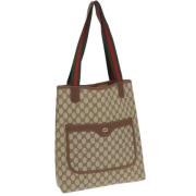 Pre-owned Canvas gucci-bags Gucci Vintage , Brown , Dames