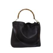 Pre-owned Leather gucci-bags Gucci Vintage , Black , Dames