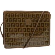 Pre-owned Canvas fendi-bags Fendi Vintage , Brown , Dames