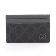 Pre-owned Leather wallets Gucci Vintage , Black , Dames