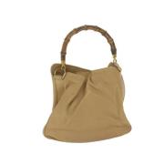 Pre-owned Leather gucci-bags Gucci Vintage , Beige , Dames