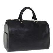 Pre-owned Leather louis-vuitton-bags Louis Vuitton Vintage , Black , D...