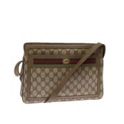 Pre-owned Leather gucci-bags Gucci Vintage , Beige , Dames