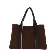 Pre-owned Cotton handbags Hermès Vintage , Brown , Dames