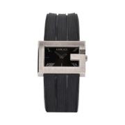 Pre-owned Metal watches Gucci Vintage , Black , Dames