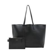 Pre-owned Leather shoulder-bags Yves Saint Laurent Vintage , Black , D...