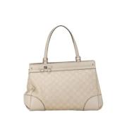 Pre-owned Leather gucci-bags Gucci Vintage , Beige , Dames