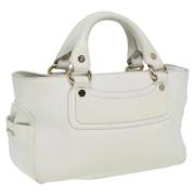 Pre-owned Leather celine-bags Celine Vintage , White , Dames