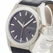 Pre-owned Stainless Steel watches Gucci Vintage , Black , Heren