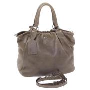 Pre-owned Leather prada-bags Prada Vintage , Brown , Dames