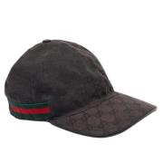 Pre-owned Canvas hats Gucci Vintage , Black , Heren