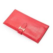 Pre-owned Leather wallets Hermès Vintage , Red , Dames