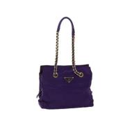 Pre-owned Nylon prada-bags Prada Vintage , Purple , Dames