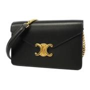 Pre-owned Leather celine-bags Celine Vintage , Black , Dames