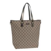 Pre-owned Leather totes Gucci Vintage , Beige , Dames