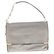 Pre-owned Leather clutches Chloé Pre-owned , Gray , Dames