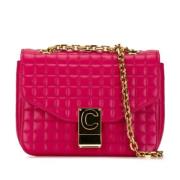 Pre-owned Leather celine-bags Celine Vintage , Pink , Dames