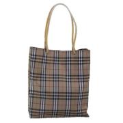 Pre-owned Canvas totes Burberry Vintage , Beige , Dames