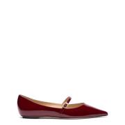 Emilia Mary Jane Flat Stuart Weitzman , Red , Dames