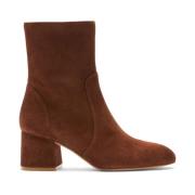 Flareblock 60 ZIP Bootie Stuart Weitzman , Brown , Dames