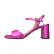 Elegante Hak Sandalen met Gesp Unisa , Pink , Dames