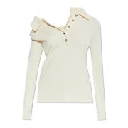 Geribbelde trui Courrèges , Beige , Dames