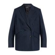 Double-breasted blazer met gestreept patroon PS By Paul Smith , Blue ,...