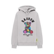 Hoodie met Teddybeer Print Barrow , Gray , Heren