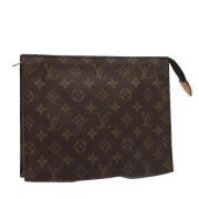 Pre-owned Canvas handbags Louis Vuitton Vintage , Brown , Dames