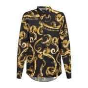 Zwarte shirts voor mannen Aw24 Versace Jeans Couture , Black , Heren