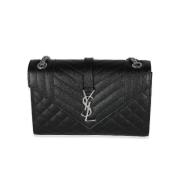 Pre-owned Leather shoulder-bags Yves Saint Laurent Vintage , Black , D...