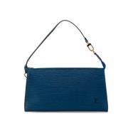 Pre-owned Leather louis-vuitton-bags Louis Vuitton Vintage , Blue , Da...